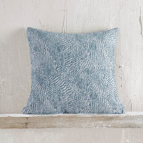 Διακοσμητική Θήκη για Μαξιλάρια Φιγούρας (40x40) Ζακάρ Σενίλ Rythmos Fidel Μπλε