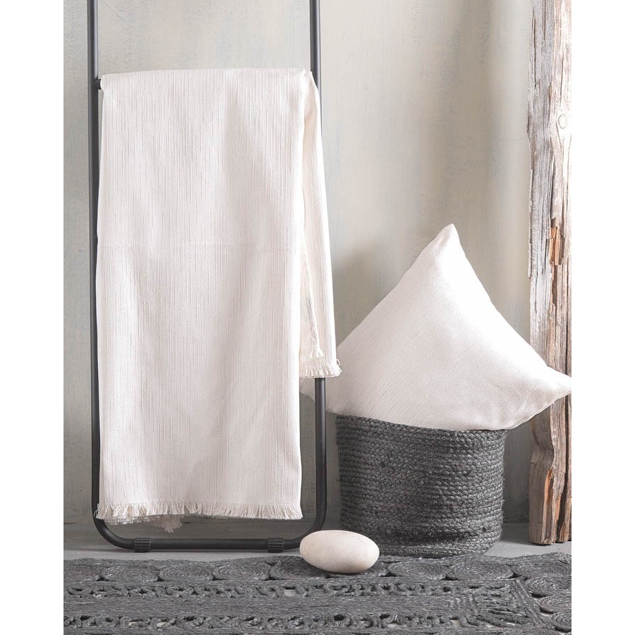 Διακοσμητική Θήκη (40x40) Ζακάρ Rythmos Figma Εκρού