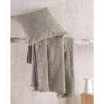 Ριχτάρι για Πολυθρόνα (160x180) Σενίλ Μονόχρωμο Rythmos Hansel Μπεζ Σκούρο