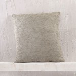 Μαξιλαροθήκη Διακοσμητική Φιγούρας (40x40) Σενίλ Μονόχρωμο Rythmos Hansel Μπεζ Σκούρο