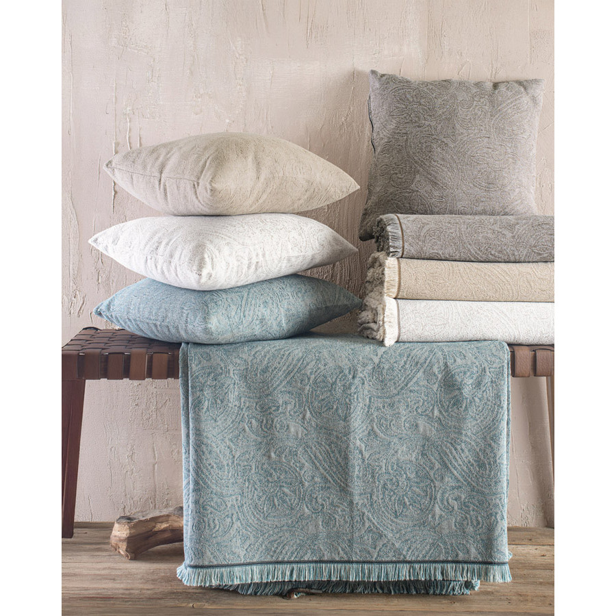 Διακοσμητική Θήκη για Μαξιλάρι (40x40) Ζακάρ Rythmos Ivy Μπεζ