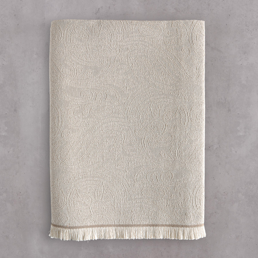 Ριχτάρι για Πολυθρόνα (160x180) Ζακάρ 4 Εποχών Rythmos Ivy Μπεζ