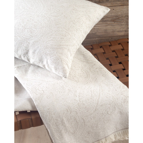 Ριχτάρι για Πολυθρόνα (160x180) Ζακάρ 4 Εποχών Rythmos Ivy Εκρού