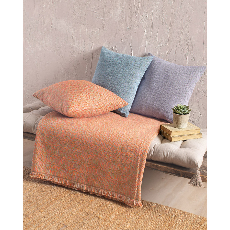 Διακοσμητική Θήκη για Μαξιλάρι (40x40) Ζακάρ Rythmos Kelsey Μωβ