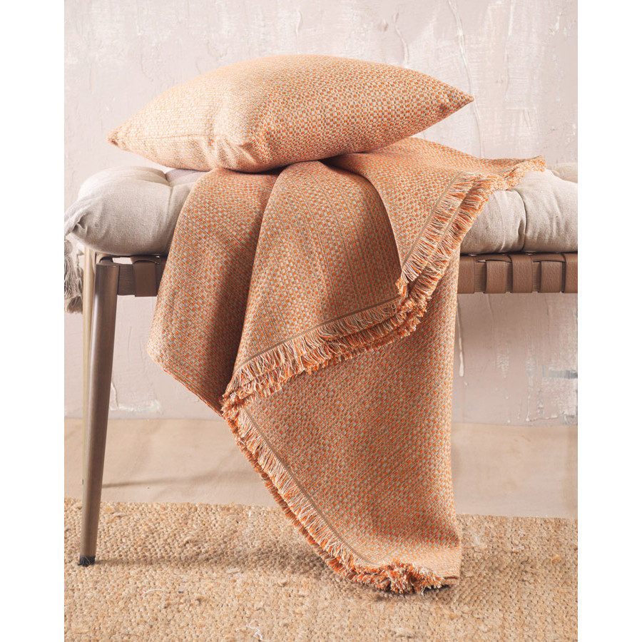 Ριχτάρι για Τριθέσιο Καναπέ (180x280) Ζακάρ 4 Εποχών Rythmos Kelsey Τερακότα