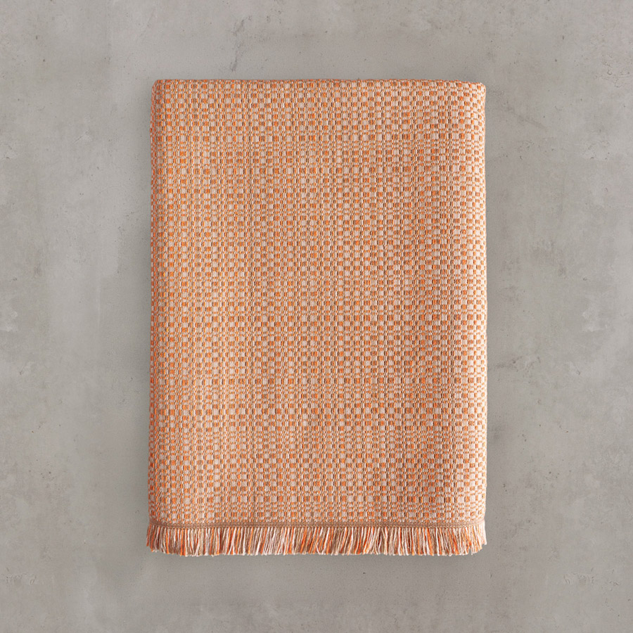 Ριχτάρι για Τριθέσιο Καναπέ (180x280) Ζακάρ 4 Εποχών Rythmos Kelsey Τερακότα