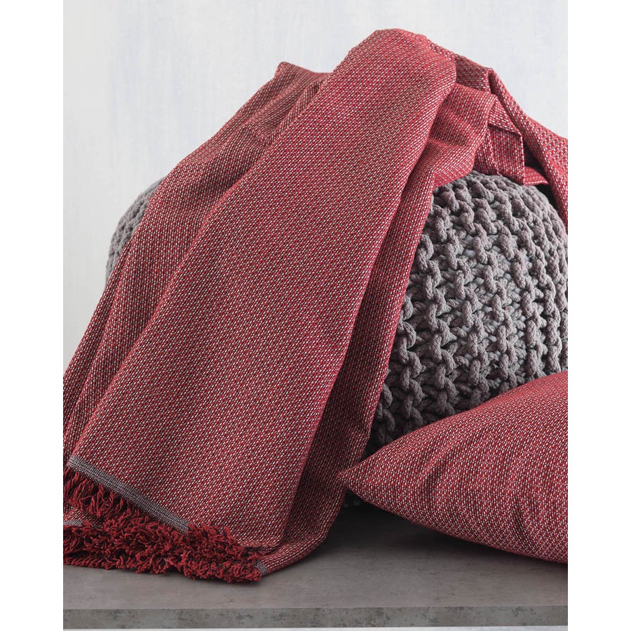 Ριχτάρι για Διθέσιο (180x240) Ζακάρ Διπλής όψης Rythmos Luna Μπορντό