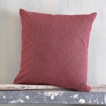 Μαξιλαροθήκη Διακοσμητική (40x40) Ζακάρ Rythmos Luna Μπορντό