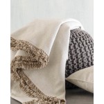 Ριχτάρι για Πολυθρόνα (160x180) Ζακάρ Διπλής όψης Rythmos Luna Μπεζ