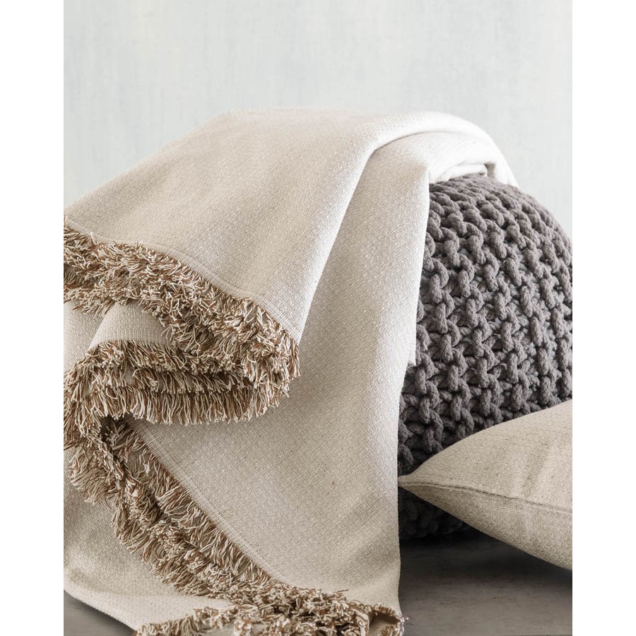 Ριχτάρι για Τετραθέσιο (180x330) Ζακάρ Διπλής όψης Rythmos Luna Μπεζ