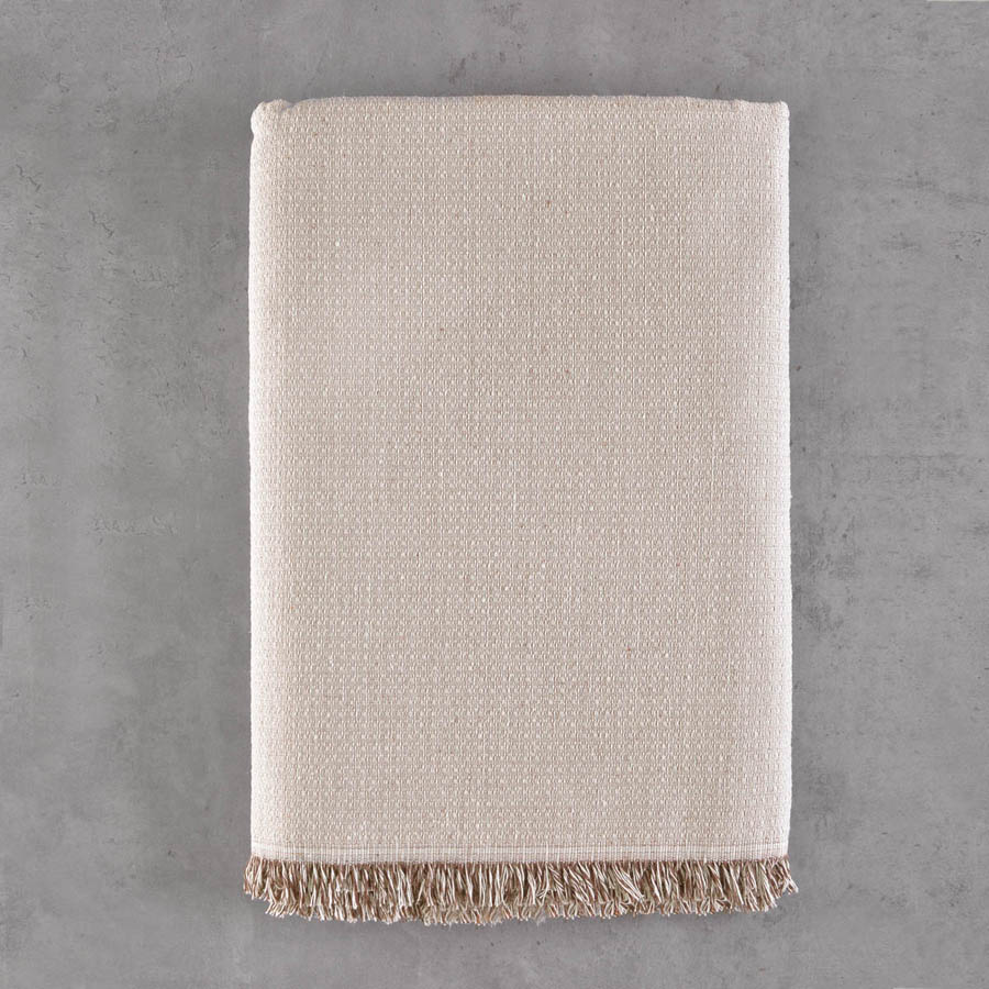 Ριχτάρι για Τετραθέσιο (180x330) Ζακάρ Διπλής όψης Rythmos Luna Μπεζ