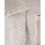 Ριχτάρι για Τετραθέσιο Καναπέ Rythmos (180x330) Σενίλ Ζακάρ Rythmos Melie Εκρού