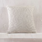 Μαξιλαροθήκη Διακοσμητική (40x40) Σενίλ Ζακάρ Rythmos Melie Εκρού