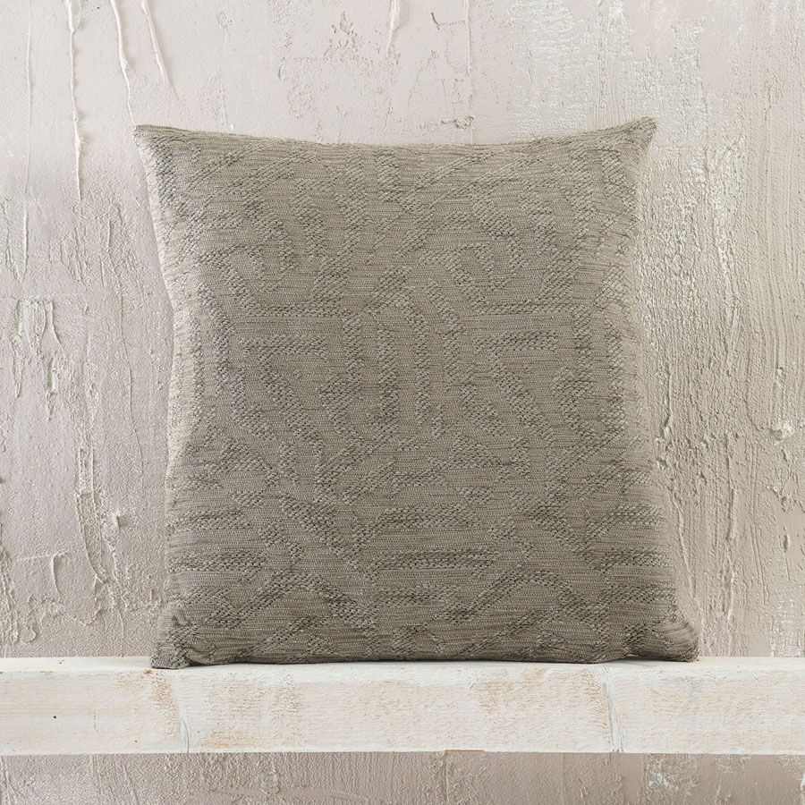 Μαξιλαροθήκη Διακοσμητική (40x40) Σενίλ Ζακάρ Rythmos Melie Μπεζ