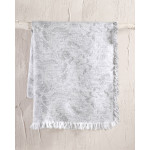 Ριχτάρι για Τριθέσιο Καναπέ (180x280) Ζακάρ Βαμβακερό Rythmos Peony Γκρι Απαλό