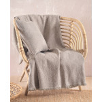 Ριχτάρι για Πολυθρόνα (160x180) Ζακάρ 4 Εποχών Rythmos Pixil Μπεζ