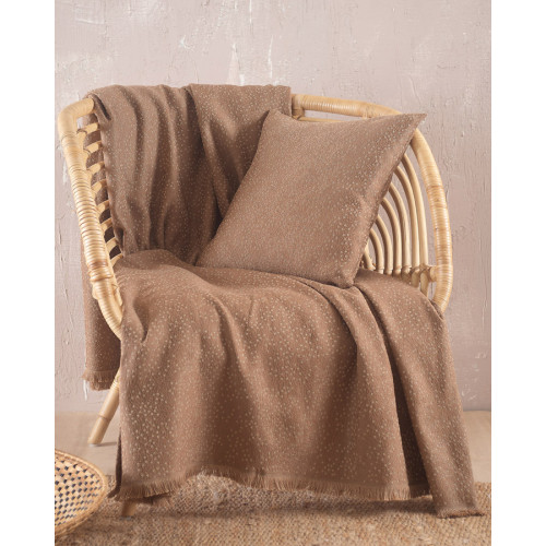 Ριχτάρι για Διθέσιο Καναπέ (180x240) Ζακάρ 4 Εποχών Rythmos Pixil Καφέ