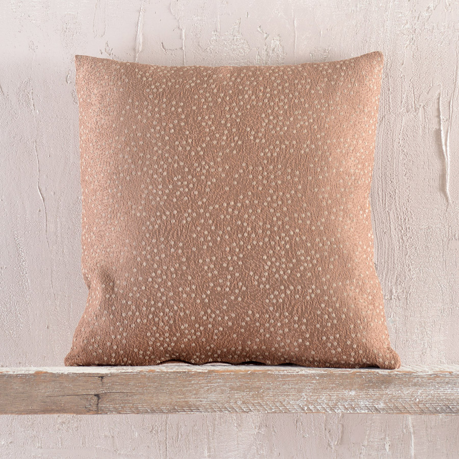 Διακοσμητική Θήκη για Μαξιλάρι (40x40) Ζακάρ Rythmos Pixil Καφέ