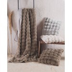 Μαξιλαροθήκη Διακοσμητική Φιγούρας (50x50) Γούνινη Rythmos Rabbitl Καφέ