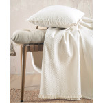 Ριχτάρι για Τετραθέσιο Καναπέ (180x330) Ζακάρ 4 Εποχών Rythmos Rami Εκρού