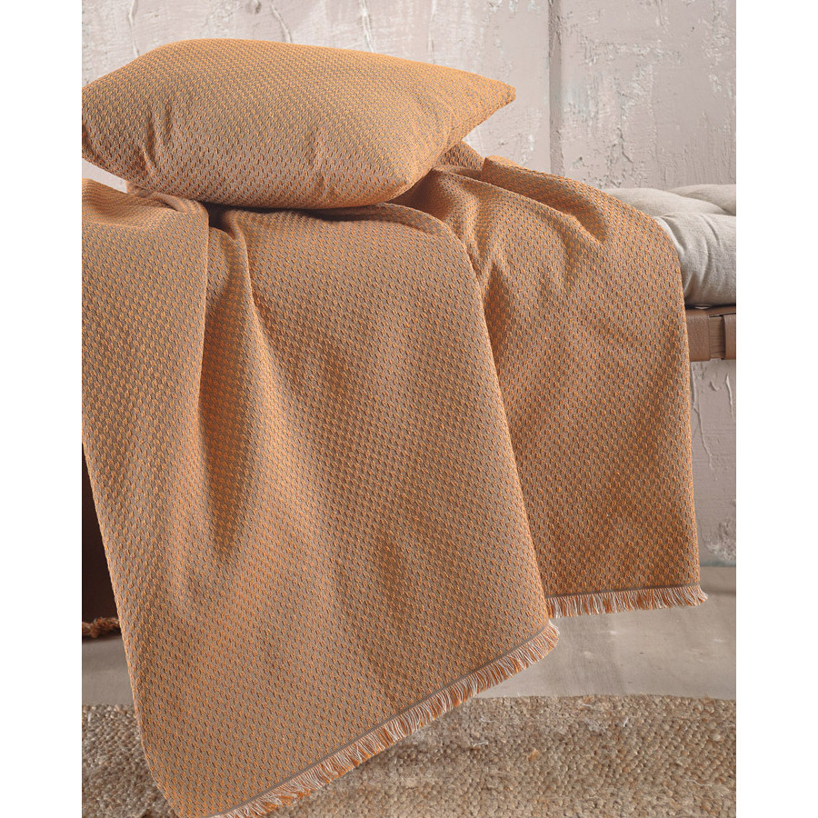 Ριχτάρι για Πολυθρόνα (160x180) Ζακάρ 4 Εποχών Rythmos Rami Τερακότα