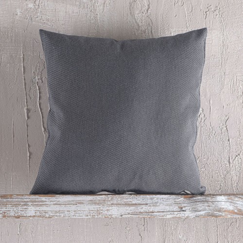 Μαξιλαροθήκη Διακοσμητική Φιγούρας (40 x 40) Ζακάρ Rythmos Reve Ανθρακί