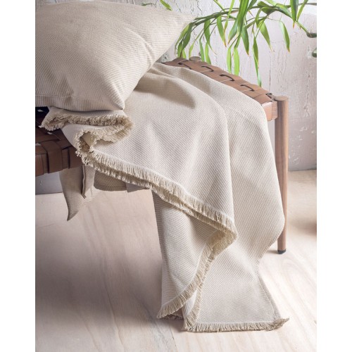 Ριχτάρι για Πολυθρόνα (160x180) Ζακάρ 4 Εποχών Rythmos Reve Μπεζ