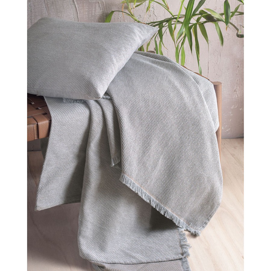 Ριχτάρι για Πολυθρόνα (160x180) Ζακάρ 4 Εποχών Rythmos Reve Γκρι