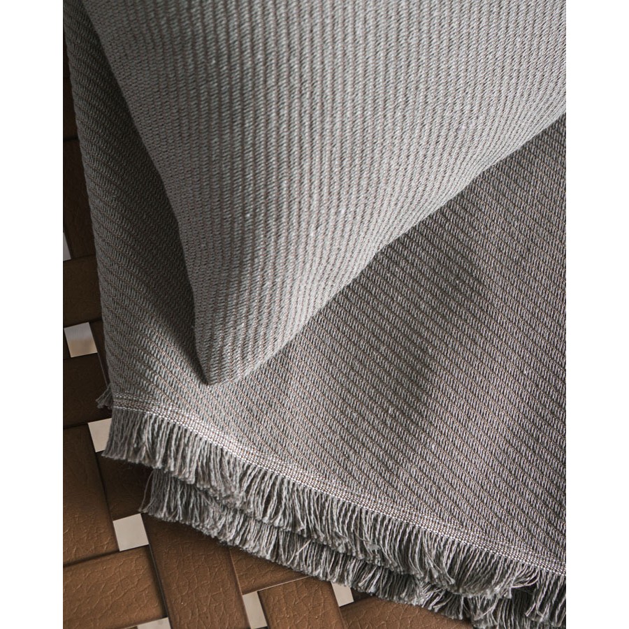 Ριχτάρι για Πολυθρόνα (160x180) Ζακάρ 4 Εποχών Rythmos Reve Καφέ - Γκρι