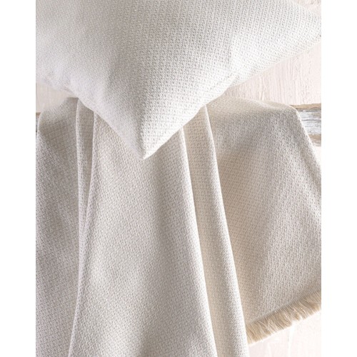 Ριχτάρι για Τριθέσιο Καναπέ (180x280) Ζακάρ 4 Εποχών Rythmos Santorini Εκρού