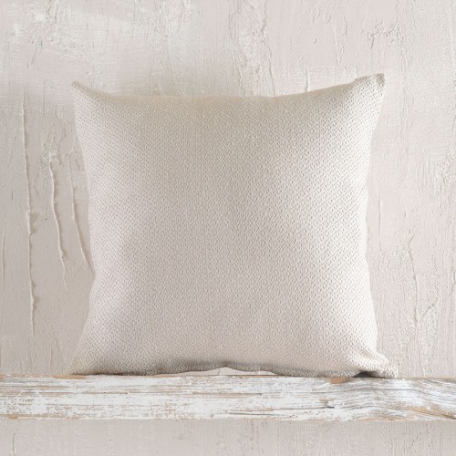 Μαξιλαροθήκη Διακοσμητική (40 x 40) Ζακάρ Rythmos Santorini Εκρού