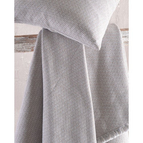 Ριχτάρι για Τριθέσιο Καναπέ (180x280) Ζακάρ 4 Εποχών Rythmos Santorini Γκρι - Καφέ