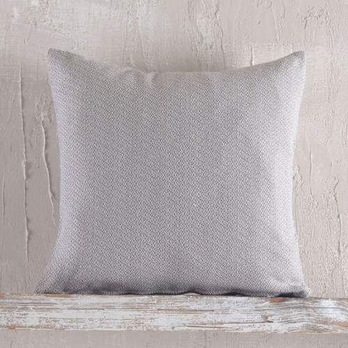 Μαξιλαροθήκη Διακοσμητική (40 x 40) Ζακάρ Rythmos Santorini Γκρι - Καφέ