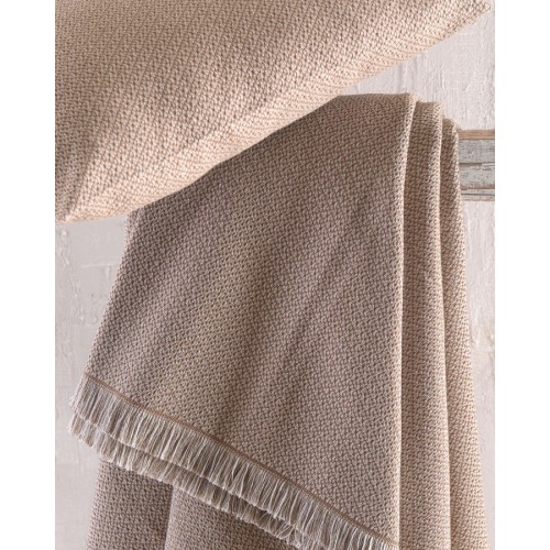 Ριχτάρι για Τριθέσιο Καναπέ (180x280) Ζακάρ 4 Εποχών Rythmos Santorini Καφέ