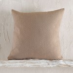 Μαξιλαροθήκη Διακοσμητική (40 x 40) Ζακάρ Rythmos Santorini Καφέ