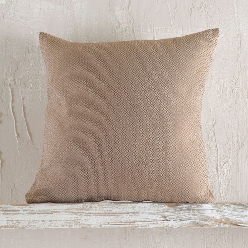 Μαξιλαροθήκη Διακοσμητική (40 x 40) Ζακάρ Rythmos Santorini Καφέ