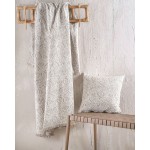 Ριχτάρι για Πολυθρόνα (160x180) Ζακάρ Σενίλ Rythmos Snake Εκρού