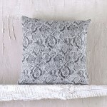 Διακοσμητική Μαξιλαροθήκη Φιγούρας (40x40) Σενίλ Rythmos Snake Γκρι