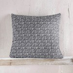 Διακοσμητική Θήκη για Μαξιλάρια Φιγούρας (40x40) Ζακάρ Σενίλ Rythmos Stefan Ανθρακί