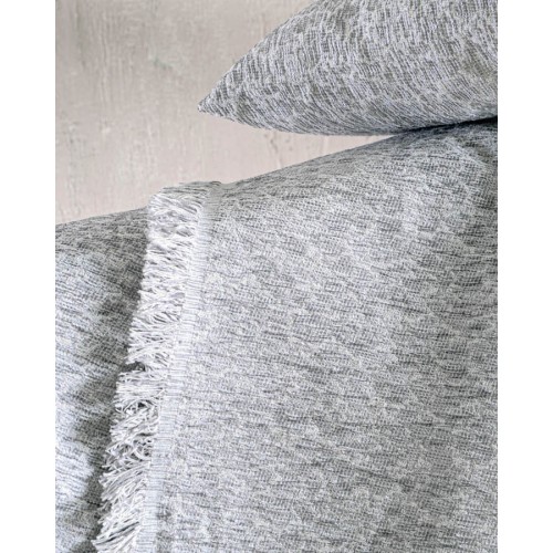 Ριχτάρι για Πολυθρόνα (160x180) Ζακάρ Σενίλ Rythmos Stefan Γκρι