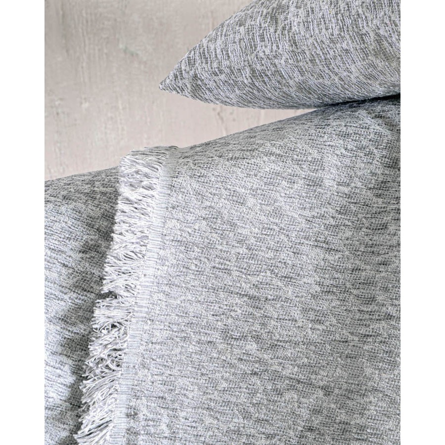 Ριχτάρι για Πολυθρόνα (160x180) Ζακάρ Σενίλ Rythmos Stefan Γκρι