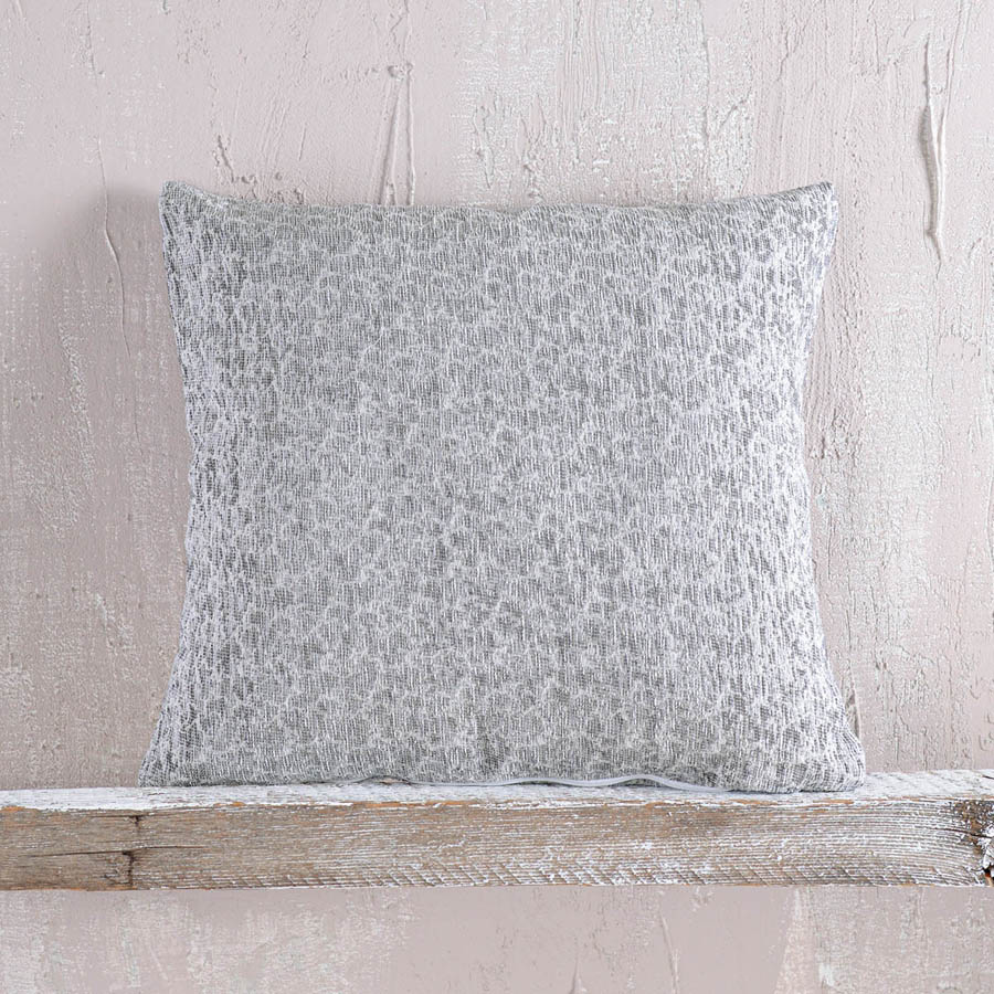 Διακοσμητική Θήκη για Μαξιλάρια Φιγούρας (40x40) Ζακάρ Σενίλ Rythmos Stefan Γκρι