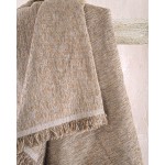 Ριχτάρι για Πολυθρόνα (160x180) Ζακάρ Σενίλ Rythmos Stefan Καφέ