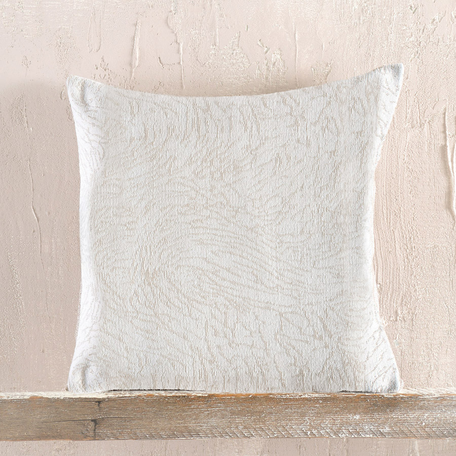 Διακοσμητική Θήκη για Μαξιλάρι (40x40) Ζακάρ Rythmos Terrain Εκρού