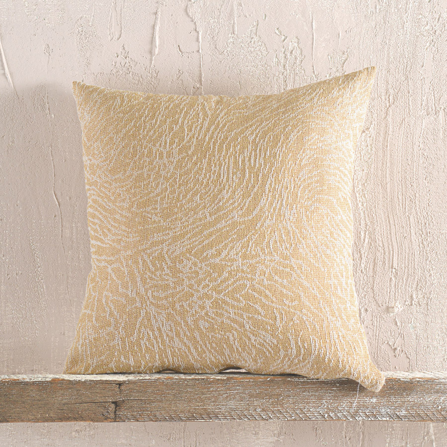 Διακοσμητική Θήκη για Μαξιλάρι (40x40) Ζακάρ Rythmos Terrain Μουσταρδί