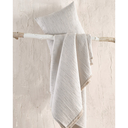 Ριχτάρι για Τριθέσιο Καναπέ (180x280) Ζακάρ 4 Εποχών Rythmos Toris Μπεζ