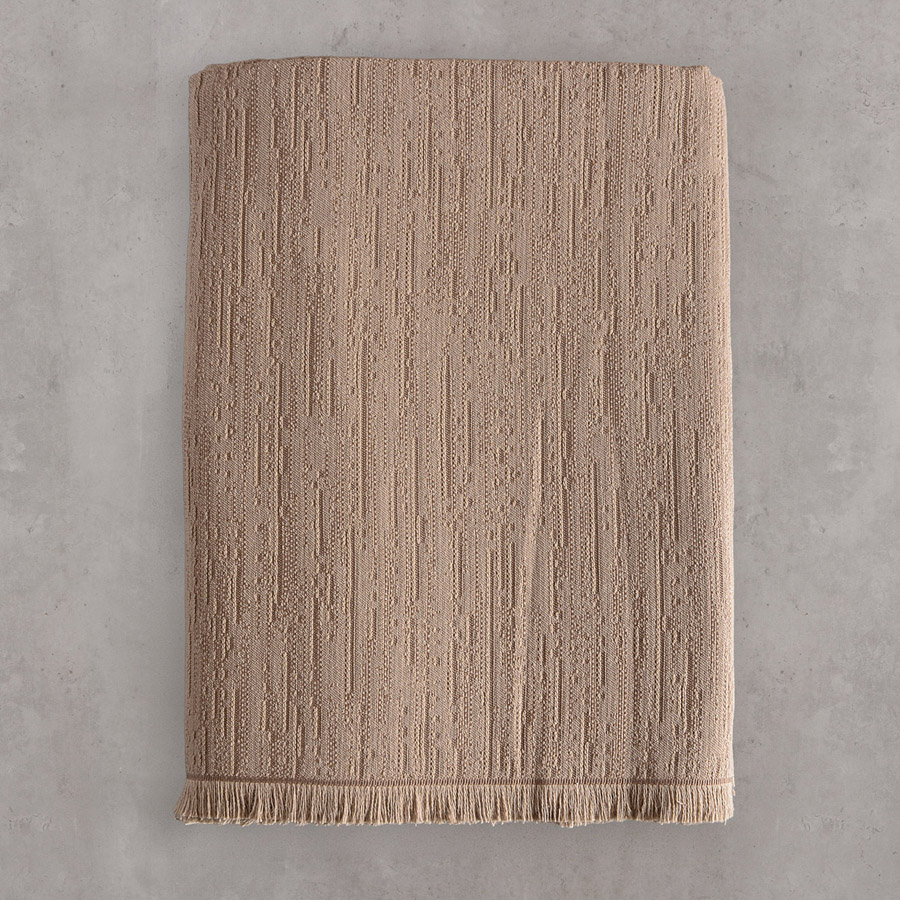 Ριχτάρι για Διθέσιο Καναπέ (180x240) Ζακάρ 4 Εποχών Rythmos Toris Σκούρο Μπεζ