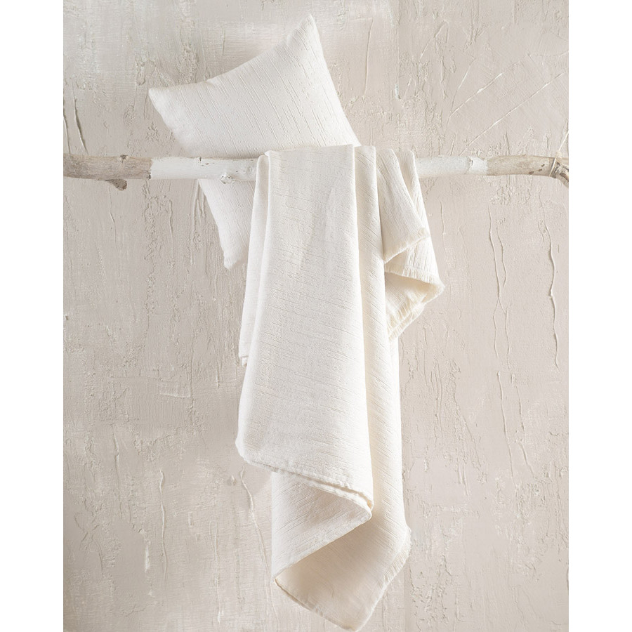 Ριχτάρι για Τετραθέσιο Καναπέ (180x330) Ζακάρ 4 Εποχών Rythmos Toris Εκρού