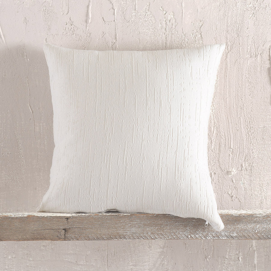 Διακοσμητική Θήκη για Μαξιλάρι (40x40) Ζακάρ Rythmos Toris Εκρού