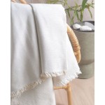 Ριχτάρι για Διθέσιο Καναπέ (180x240) Ζακάρ 4 Εποχών Rythmos Vernier Εκρού